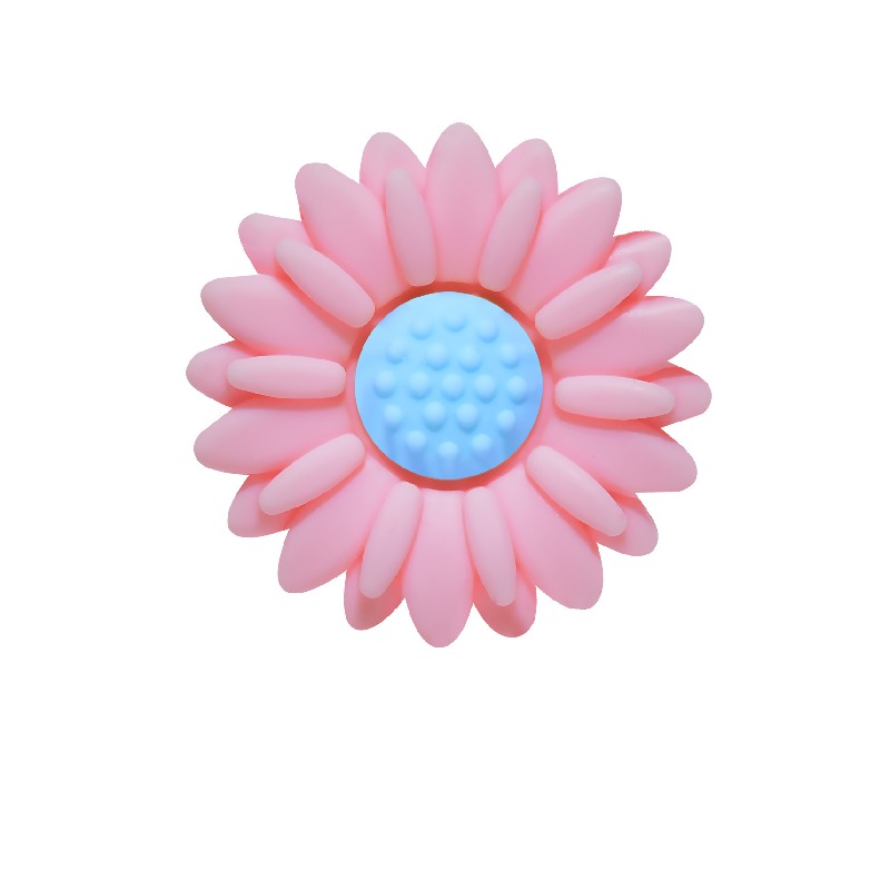 Silicone Focal Beads Daisy Sunflower Round Layout 20pcs 12