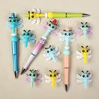 3D Cute Dragonfly Silicone Focal Beads 20Pcs  7