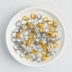 Alloy Double Hole Spacer Beads 10mm Vintage Tibetan Style 90pcs