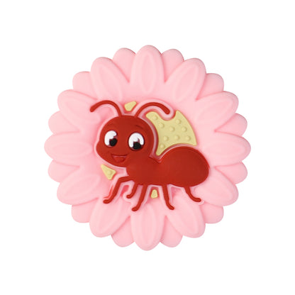 Insect Daisy Silicone Focal Beads 20pcs 12
