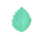 Colorful Leaf Silicone Beads Solid Color Matte Finish 20pcs 7