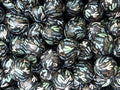 15mm Silicone Beads Black Background Green Cactus Print 50pcs