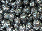 15mm Silicone Beads Black Background Green Cactus Print 50pcs