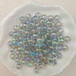 Plating Round Acrylic Beads 10mm Iridescent Transparent 950pcs 30