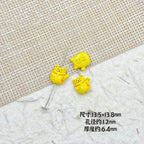 Fortune Cat Metal Beads 13mm Painted Glossy Lucky Colors 11
