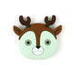 Silicone Focal Beads Deer Face Antlers Mint Green Pink Light Blue 20pcs 6