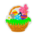 Silicone Focal Beads Easter Basket With Pastel Bow 20pcs