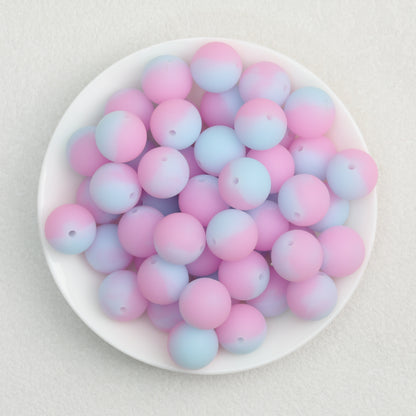 Glow in the Dark 15mm Round Silicone Beads 50pcs 13