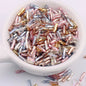 Plating Metallic Color Twisted Bugle Glass Beads 6mm 2500pcs 34