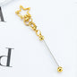 Beadable Metal Keychains Star-shaped