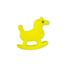 Silicone Focal Beads Trojan Horse Front View 20pcs 4
