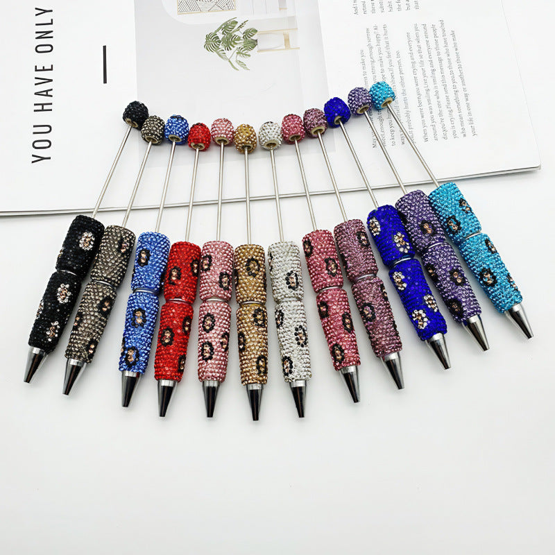 Beadable Pen Double Pack Leopard Print 2