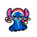 Silicone Focal Beads Christmas Stitch Holding Candy Cane 20pcs
