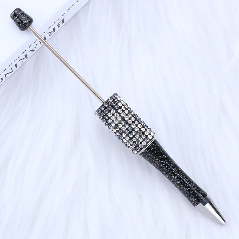 Beadable Pen Rhinestone Studded Metallic Colorful 1.0 mm Tip 12