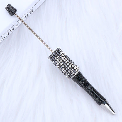 Beadable Pen Rhinestone Studded Metallic Colorful 1.0 mm Tip 12