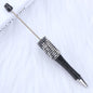 Beadable Pen Rhinestone Studded Metallic Colorful 1.0 mm Tip 12