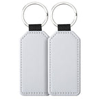 Sublimation Blank Keychain White Metal Ring Multiple Shapes 7