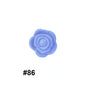 Double-Sided Flower Silicone Beads Multi Color Solid 50pcs 32
