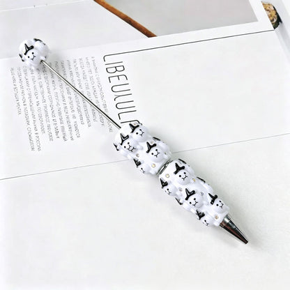 Halloween Elements Pumpkin Rhinestones Beadable Pen 20