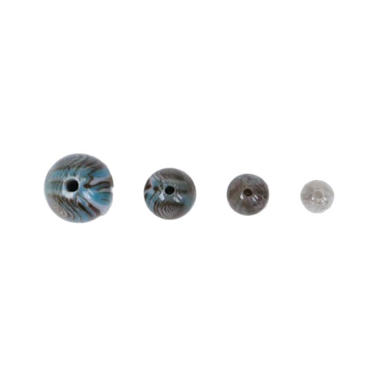 Monet Style Round Resin Beads 10mm with 2.1mm Hole 100pcs 2