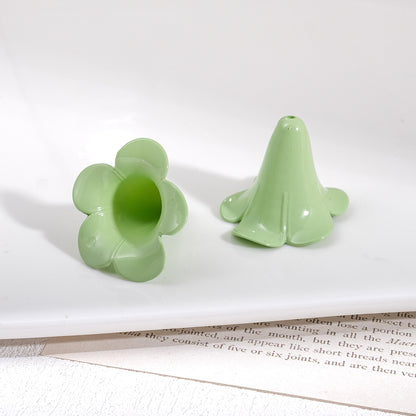 Bellflower Shaped Acrylic Beads 12x17x17mm and 21x28x28mm 50pcs 20
