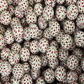 15mm Silicone Beads Color Grid Printed Glossy Finish 50pcs