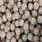 15mm Silicone Beads Color Grid Printed Glossy Finish 50pcs