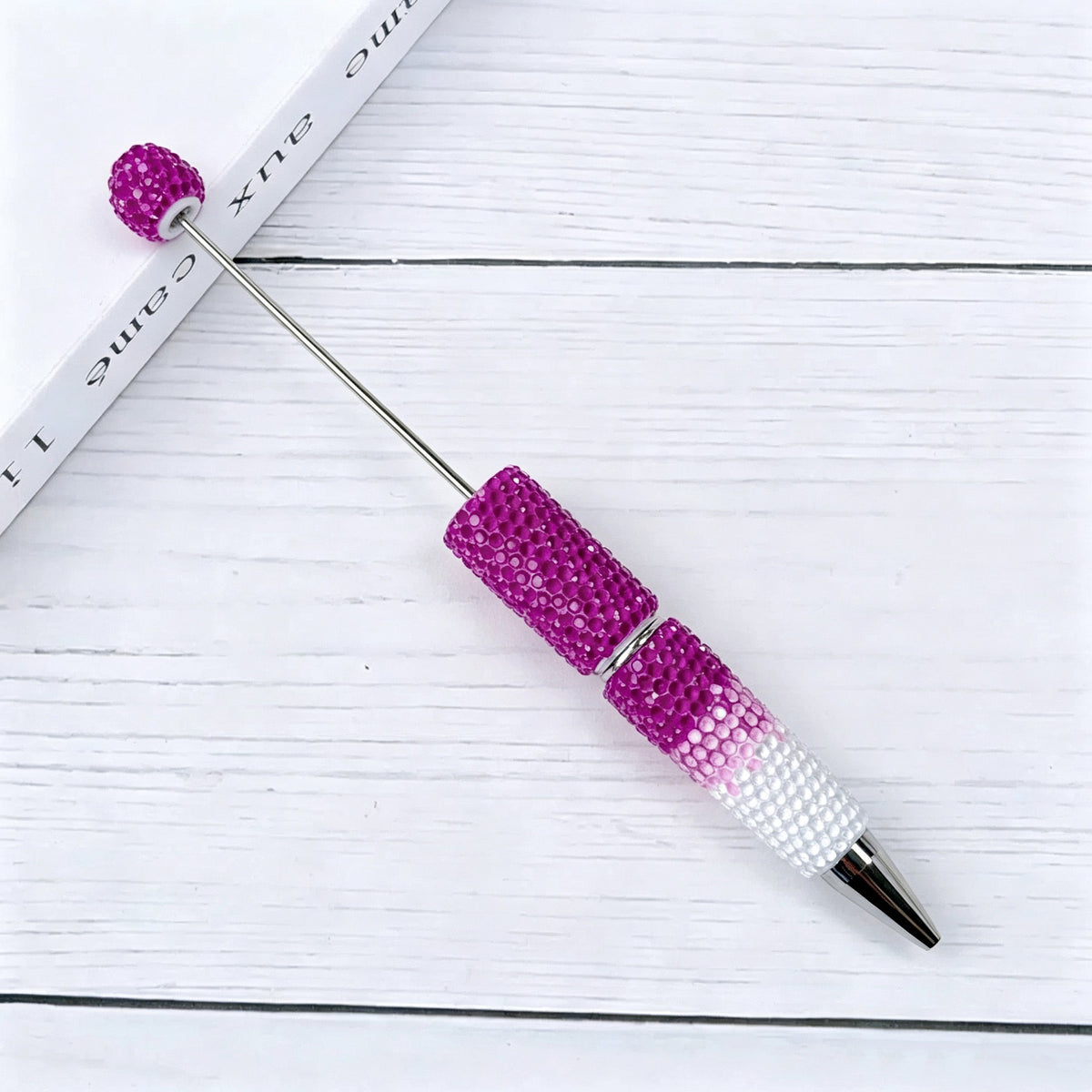 Creative DIY Candy Color Matching Rhinestones Beadable Pen 16