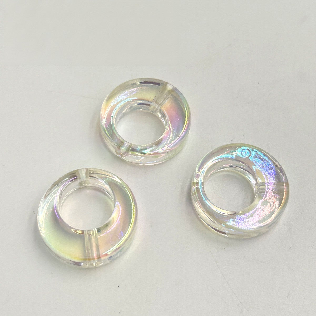 Transparent Heart Square Rectangular Angel Ring Acrylic Bead Frames 32*29mm 5