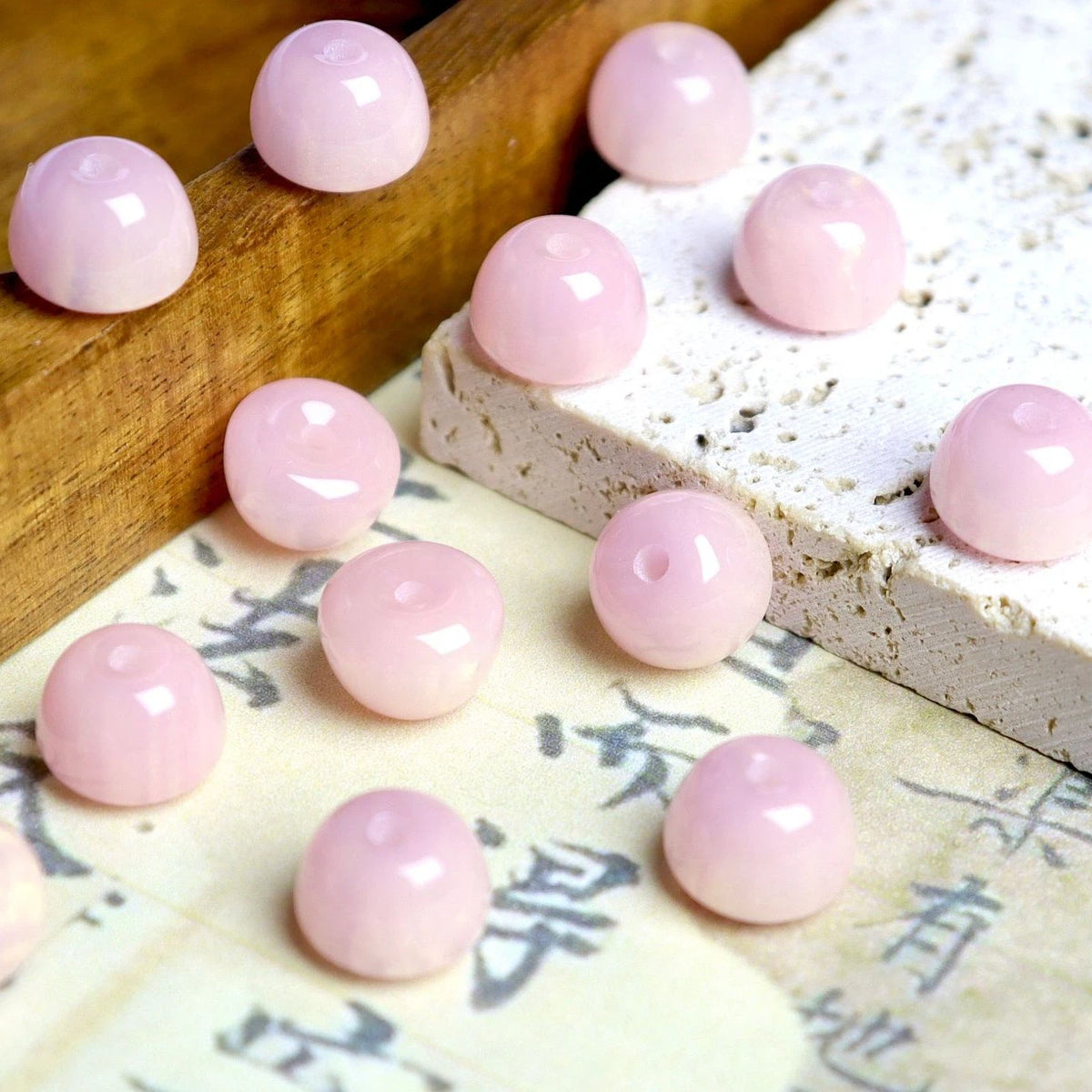 Resin Apple Shaped Beads 10x8mm Soft Glazed Finish 100pcs 8