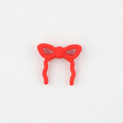 Colorful Bow Silicone Focal Beads with Hole 20 pcs 10