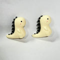 3D Yellow Dinosaur Silicone Focal Beads Cute Design 20pcs