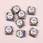 Silicone Focal Beads Library Reed Duck Book Phrase Set 20pcs 10