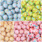 Easter Pattern 15mm Silicone Beads Printed Design 50pcs