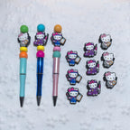 Silicone Focal Beads Medical Staff Kitty Smiling Face 20pcs 2