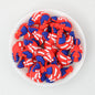 3D USA Independence Day Patriotic Rooster Silicone Focal Beads 20pcs