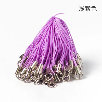 Polyester Iron Aluminum Phone Strap 58mm Colorful 100pcs 7
