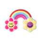 Silicone 3D Focal Beads Smiling Sun Rainbow Flowers Holding Flower Charm 20Pcs 11