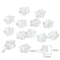 Transparent Flower Acrylic Beads 15x18mm Iridescent Pastel 40pcs 6