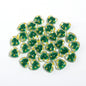 Dot Heart Acrylic Beads 12mm Colorful Centers 5pcs 8