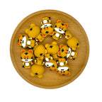 Silicone 3D Focal Beads Tiger Standing Pose 20pcs 2