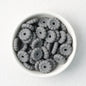50pcs 12mm 15mm Disc Silicone Beads Solid Colors Smooth Matte