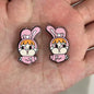 Adorable Crybabe Acrylic Beads 25mm Enamel Painted 10pcs 8