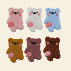 Silicone Focal Beads Backpack Bear Heart Ears Pastel Colors 20pcs