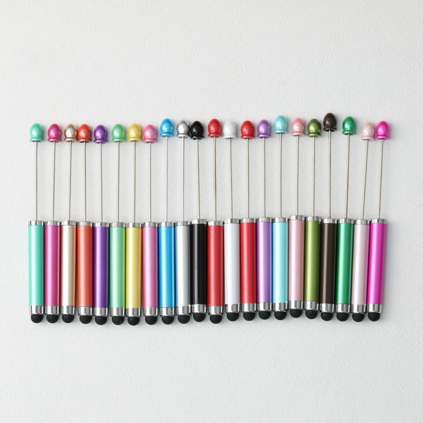 Beadable Stylus Pen Plastic Multi Color 3 in 1 Function