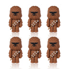 Silicone 3D Focal Beads Star Wars Chewbacca Detailed Fur Bandolier 20pcs 9