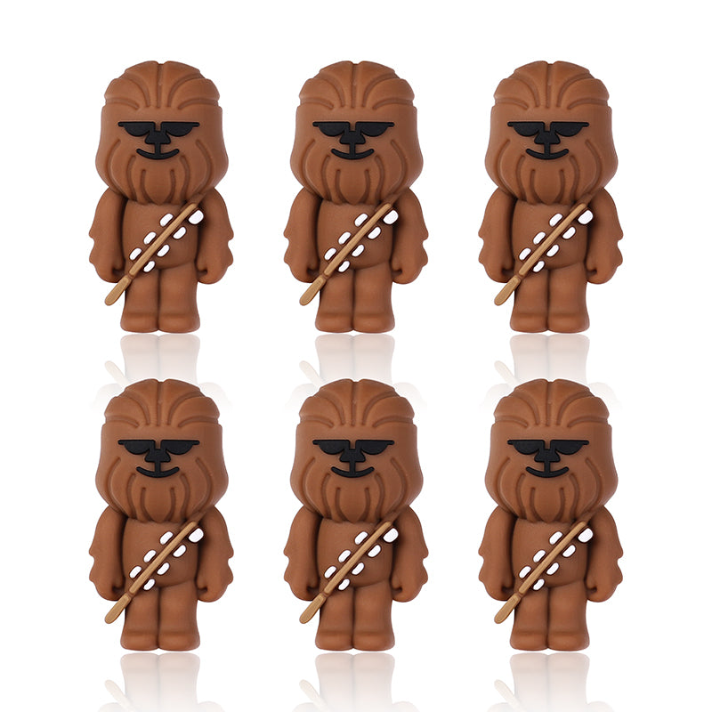 Silicone 3D Focal Beads Star Wars Chewbacca Detailed Fur Bandolier 20pcs 9