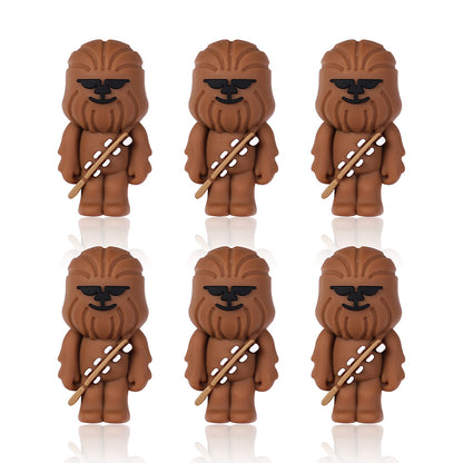 Silicone 3D Focal Beads Star Wars Chewbacca Detailed Fur Bandolier 20pcs 9