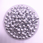 Spray Painted Acrylic Beads 4-12mm Matte Metallic Textured Finish 3