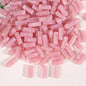 Dual-Color Tube Acrylic Beads 18x7mm Glossy Swirls 200pcs 14
